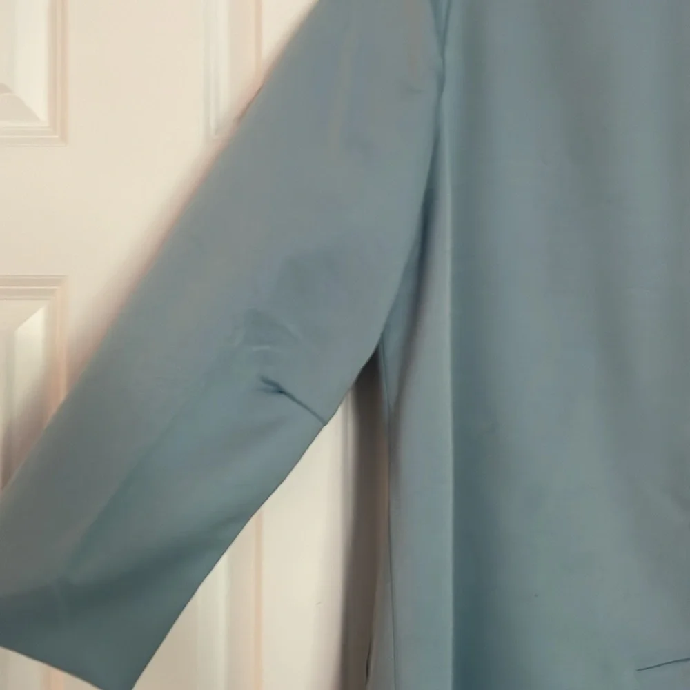 London Fog Vintage, gorgeous, light blue rain jacket women’s size 14 Petite - Picture 5 of 16